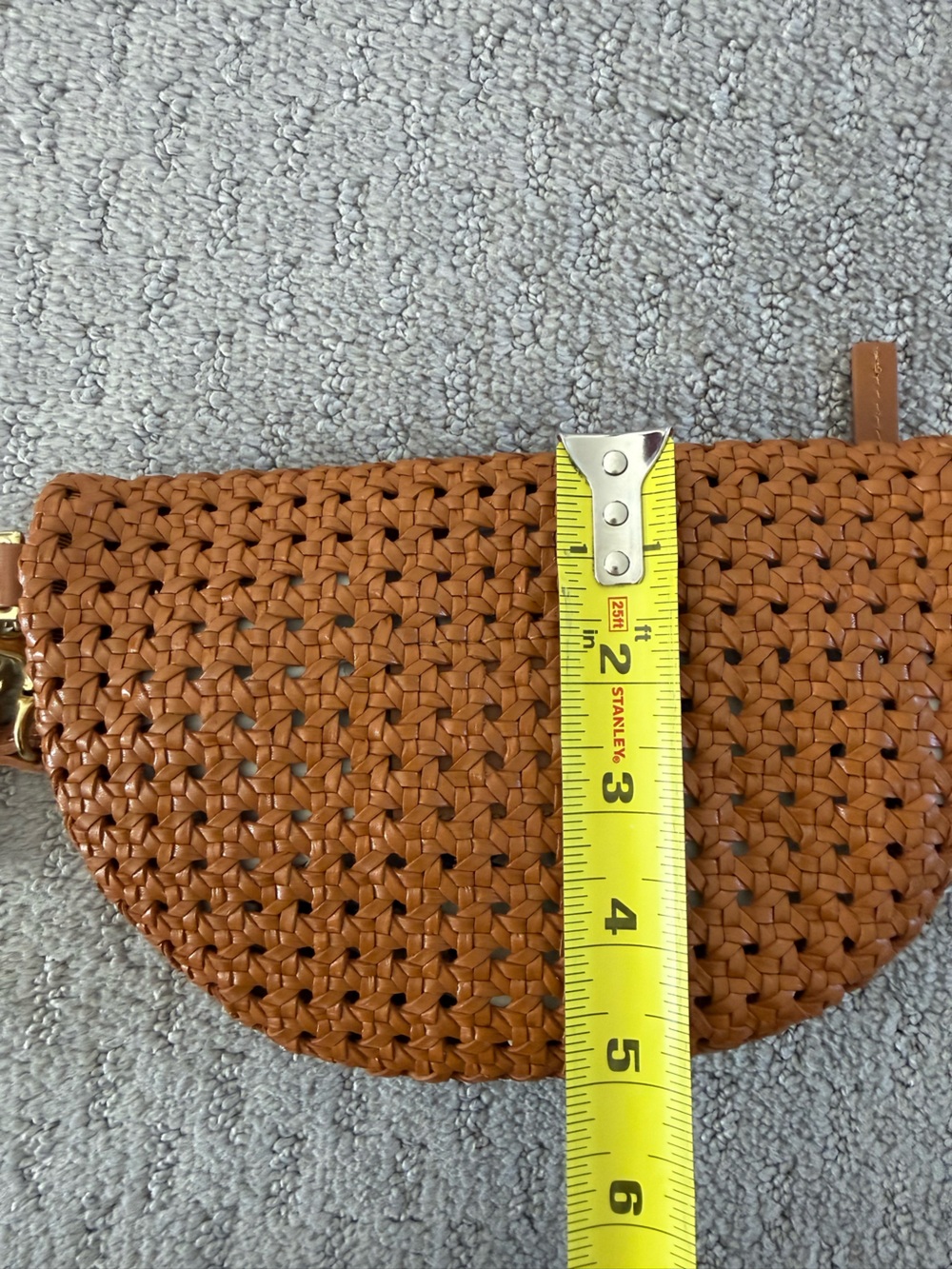 Clare V. Petite Fanny Rattan Woven Leather Belt Bag - Picture 14 of 14